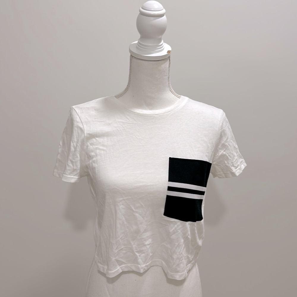 White Cropped T-Shirt